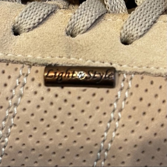 IMAC Beige Leather Sneakers Light Style. Made in Italy Sz 39 - Picture 8 of 9